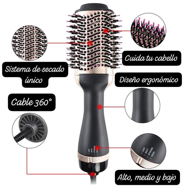 CEPILLO SECADOR KERATINA 3D PRO