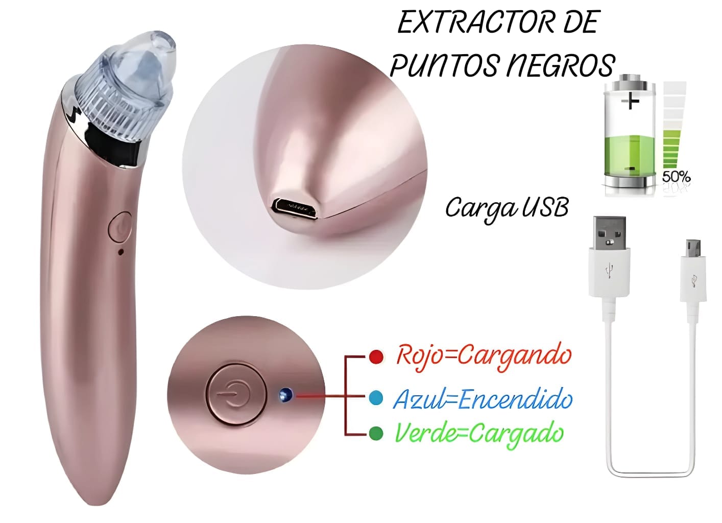 Extractor Eléctrico de Puntos Negros - SkinFlow®