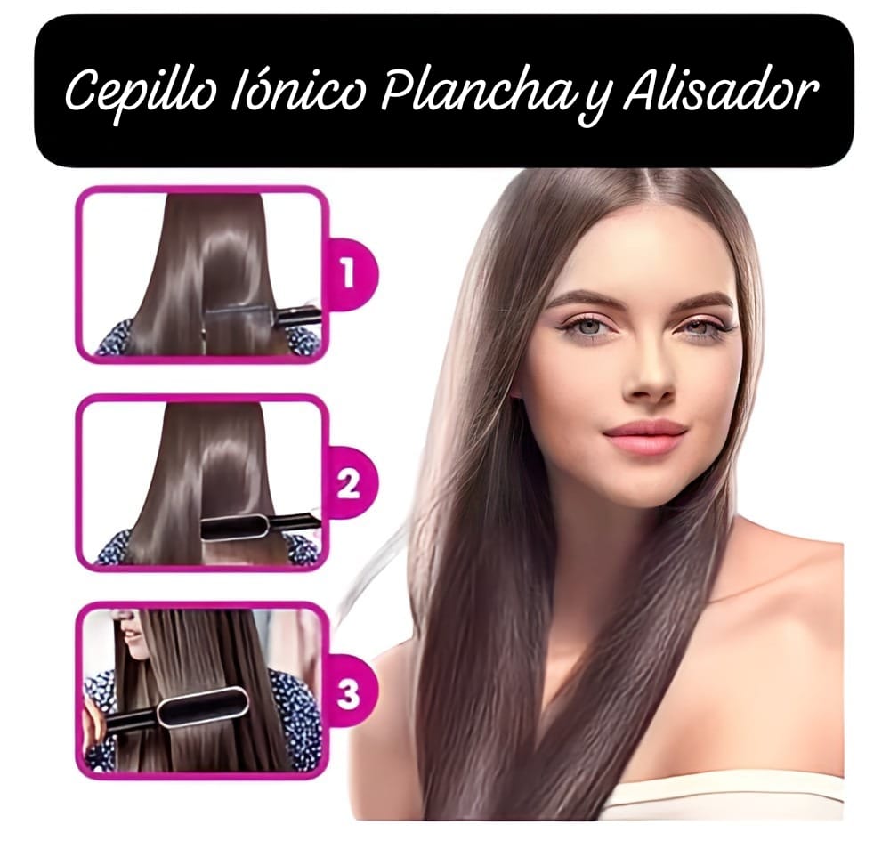 Cepillo Iónico Plancha y Alisador - HairWave®