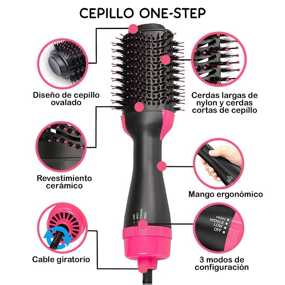 Cepillo Voluminizador Secador One-Step - VivaCurl®
