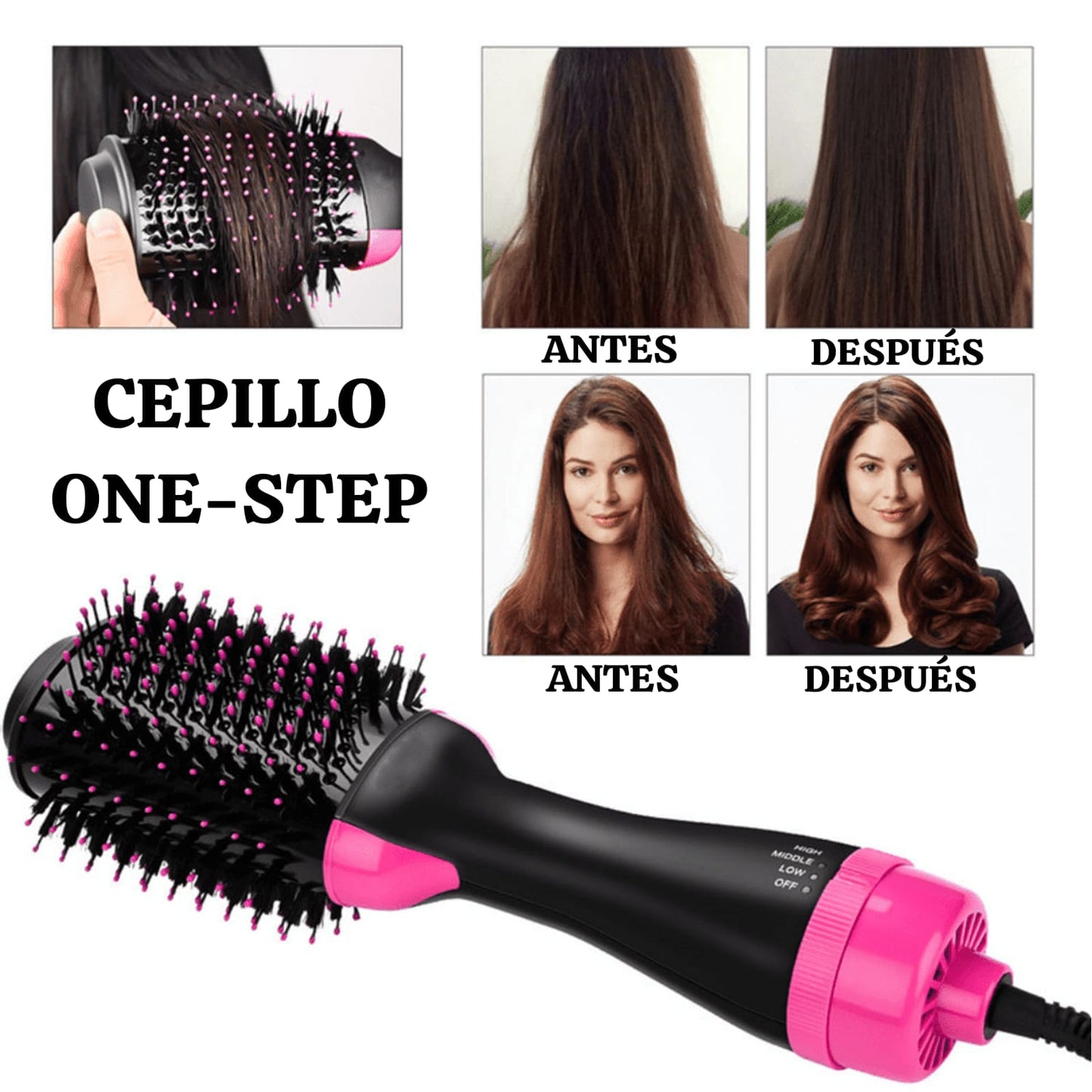 Cepillo Voluminizador Secador One-Step - VivaCurl®