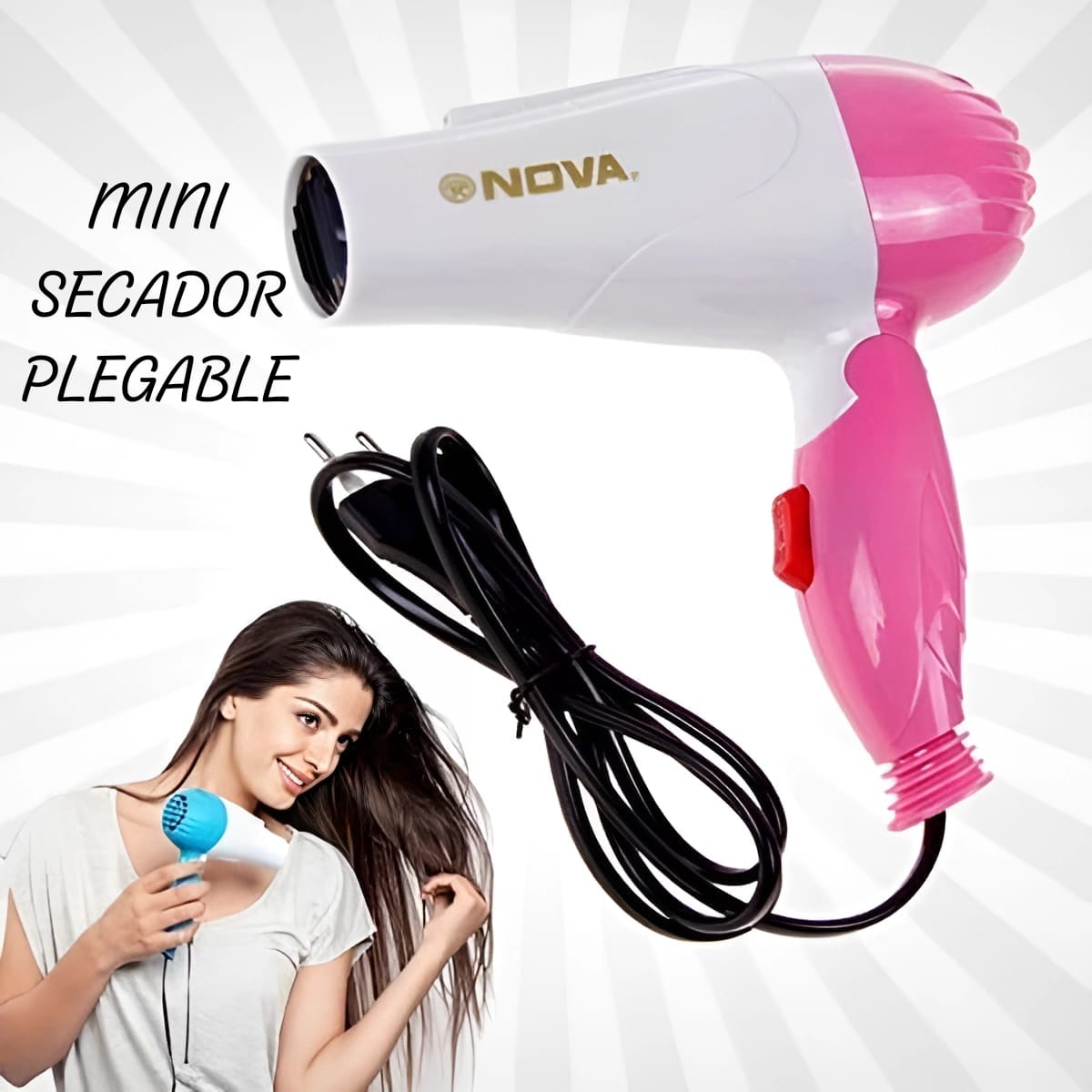 Mini Secador Plegable para Cabello - JetHeat®