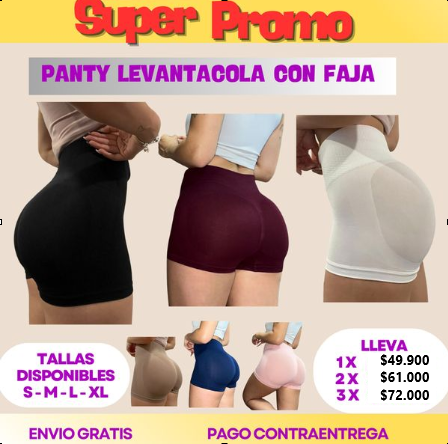 Panty Levantacola con Control de Abdomen