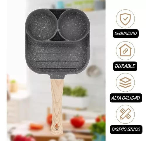 Sartén Antiadherente Multiusos 3 en 1 - FastFrying®