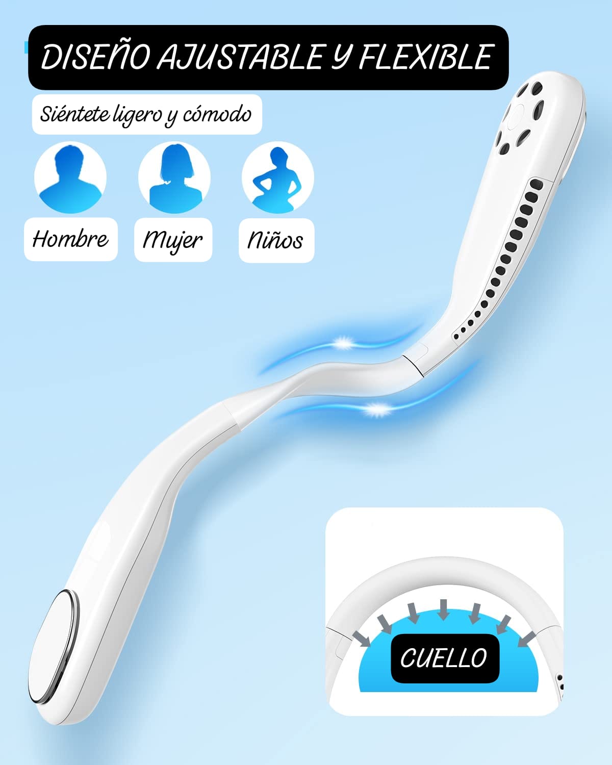 Ventilador Portátil para Cuello - FreshFlex®